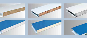 Machine made sandwich panel